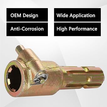 Tractor PTO Extender 1-3/8 inch 6 Spline Male to Female Adapter, 70 HP