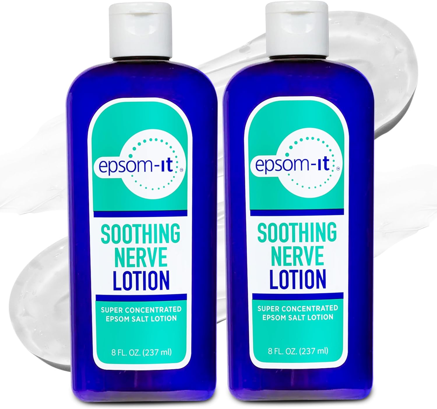 Epsom-It Soothing Nerve Lotion - Epsom Salt Magnesium Lotion, Topical Magnesium Cream with Capsaicin & Arnica to Provide Comfort for Legs, Knee and Feet, 8.0 oz., 2-Pack
