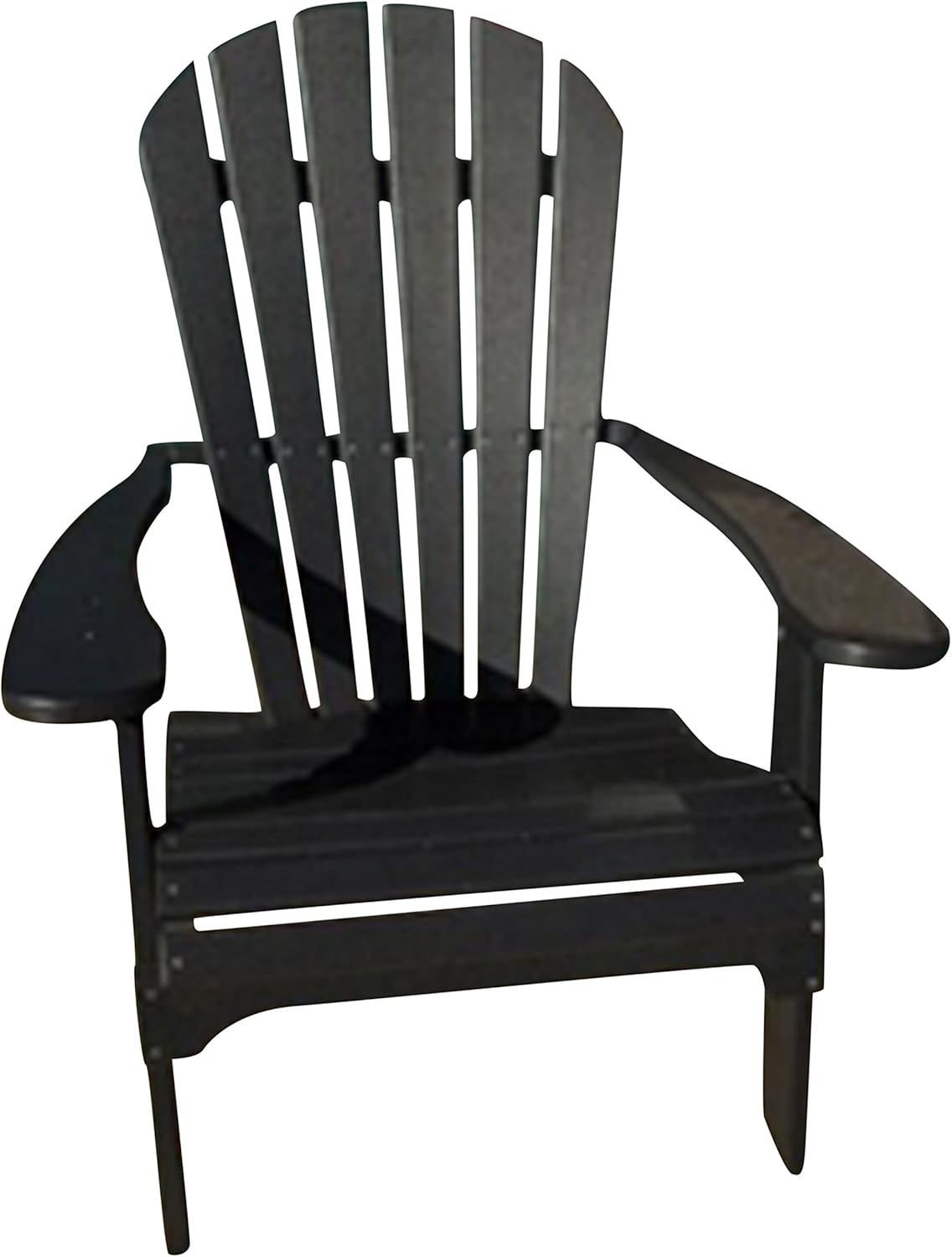 Phat Tommy Foldable Adirondack Chair - Poly Adirondack Chair Folding - HDPE, Heavy Duty, Recycled Plastic - All Weather Outdoor Furniture for Your Deck, Front Porch, or Patio, Brown