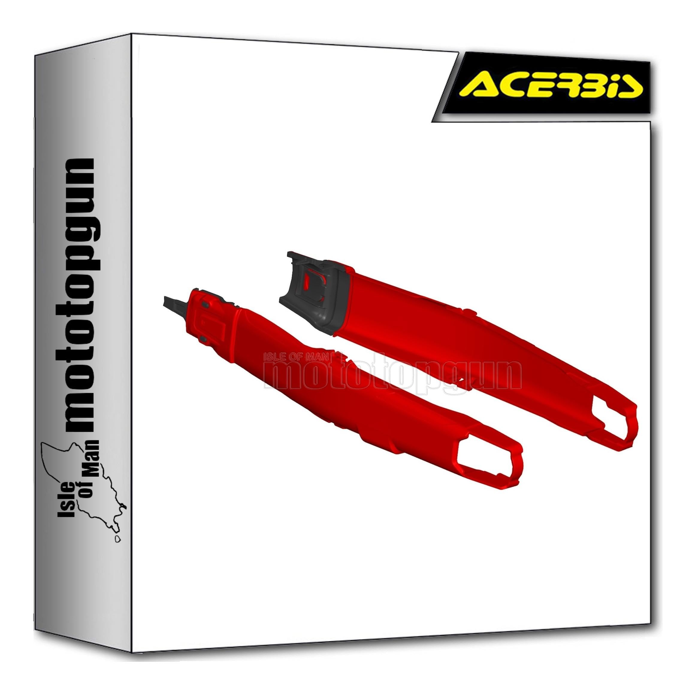 Couvercle fourche teketmagnet rouge Acerbis fini les impacts sur CRF