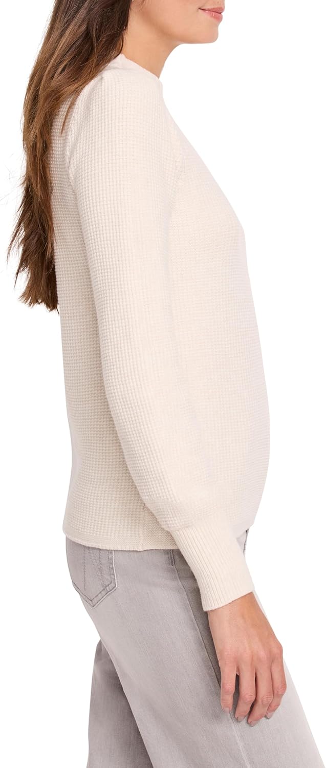 NIC+Zoe Womens Waffle Stitch Sweater - Image 2