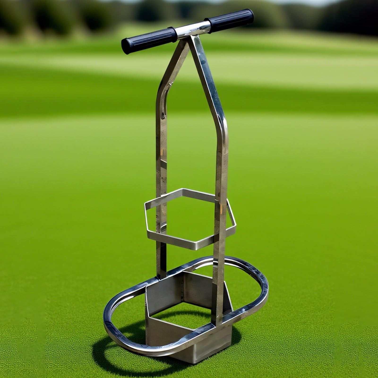 Cortadora de césped Hexagonal, Recortadora de césped de Acero Inoxidable con Doble Mango, para reparación de Campos de Golf y Mantenimiento de césped.