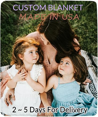 Manta personalizada con imagen, mantas personalizadas con fotos, regalos personalizables para parejas, Navidad, cumpleaños, aniversario de boda, 1