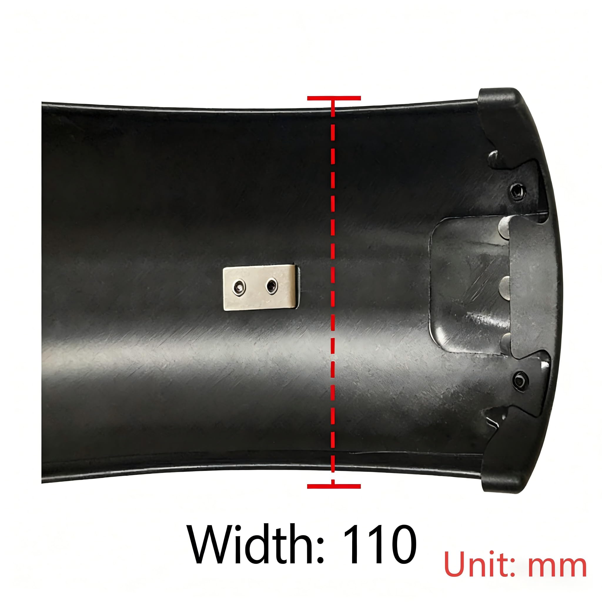 Generisch Fahrrad Schutzblech Fahrrad Schutzblech Set 26x4.0 inch Breite vordere hintere Kotflügel MTB Off-Road Fat Tire Bike Wings Full Coverage Bike Plastic