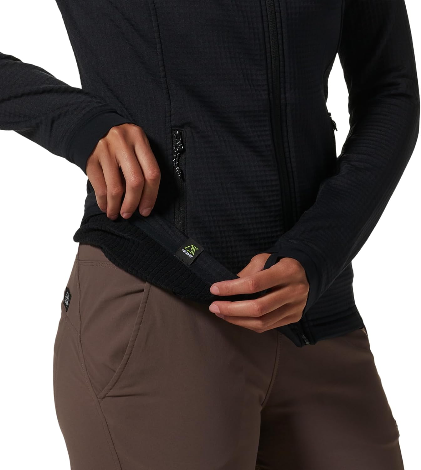 Mountain Hardwear Women's Polartec Power Grid Full Zip Hoody for Climbing, Hiking, and Camping | Breathable and Insulated - Image 5