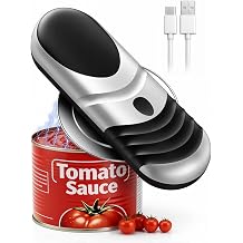 Electric Can Opener One Touch Automatic Can Opener for Seniors, Rechargeable Smooth Edge Can Opener with Magnetic Cover Catch, Food Safe Kitchen Gadget for Arthritis Hands