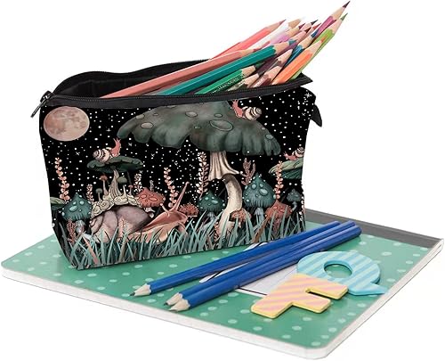 Miniatura 5 de Evergoo 2 bolsas divertidas para cosméticos para mujeres, bolsas pequeñas con cremallera, adorables bolsas de maquillaje, bolsa espaciosa para