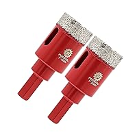 Vista 11 de FOCSTOL - Juego de 5 brocas de diamante seco, 5 piezas de 6/6/6/8/0.394 in con vástago hexagonal para baldosas de porcelana de cerámica, mármol