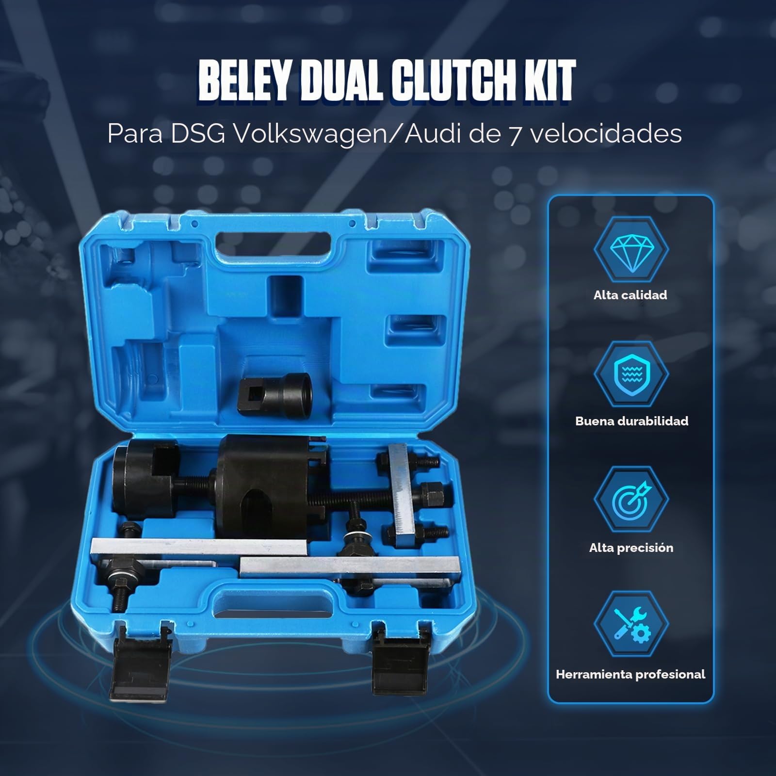 BELEY Kit de Extracción del Cuerpo de la Válvula para Desmontar la Transmisión de Doble Embrague para Volkswagen para Audi DSG de 7 velocidades T10373 T10374 T10376 T10376 T10323