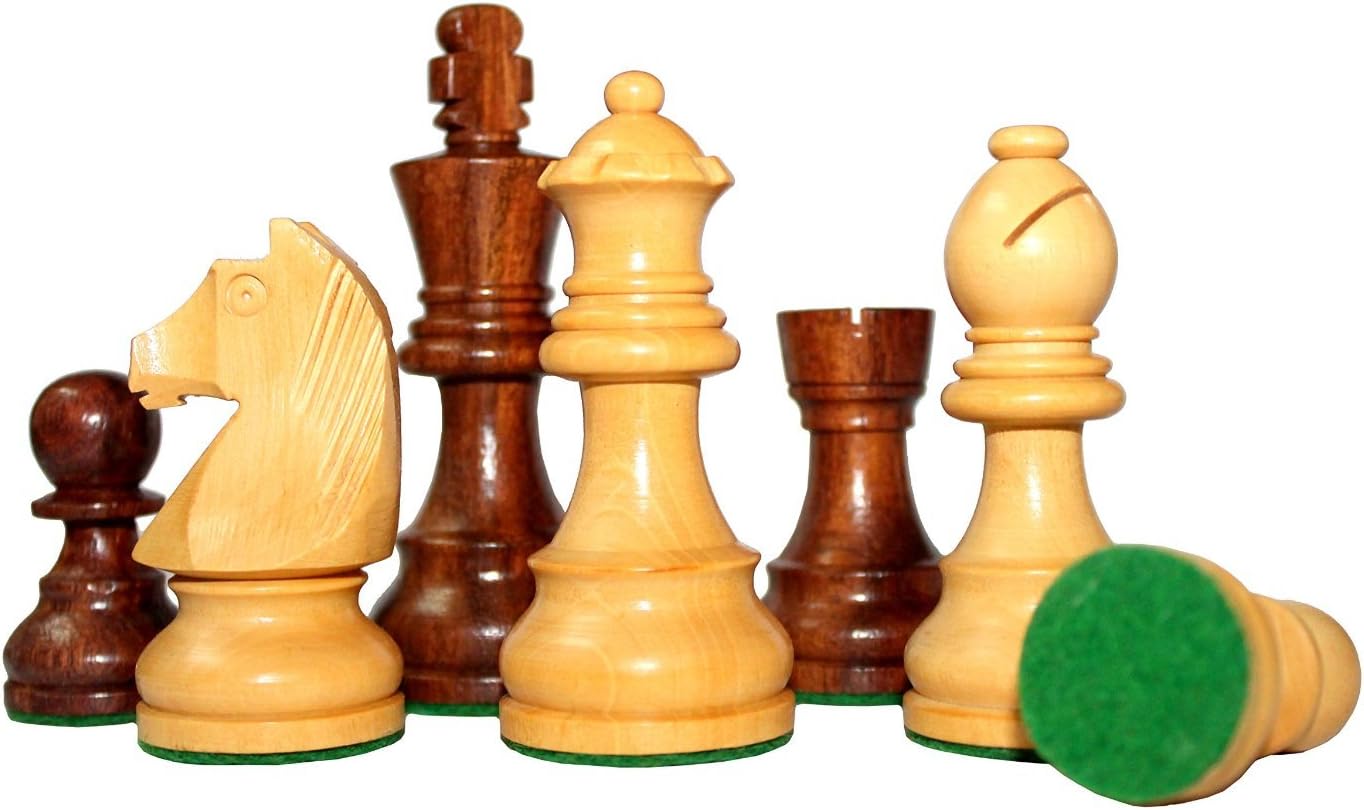 StonKraft Wooden Chess Board Game Set with Wooden Magnetic Chess Pieces (12" X 12" Inches)