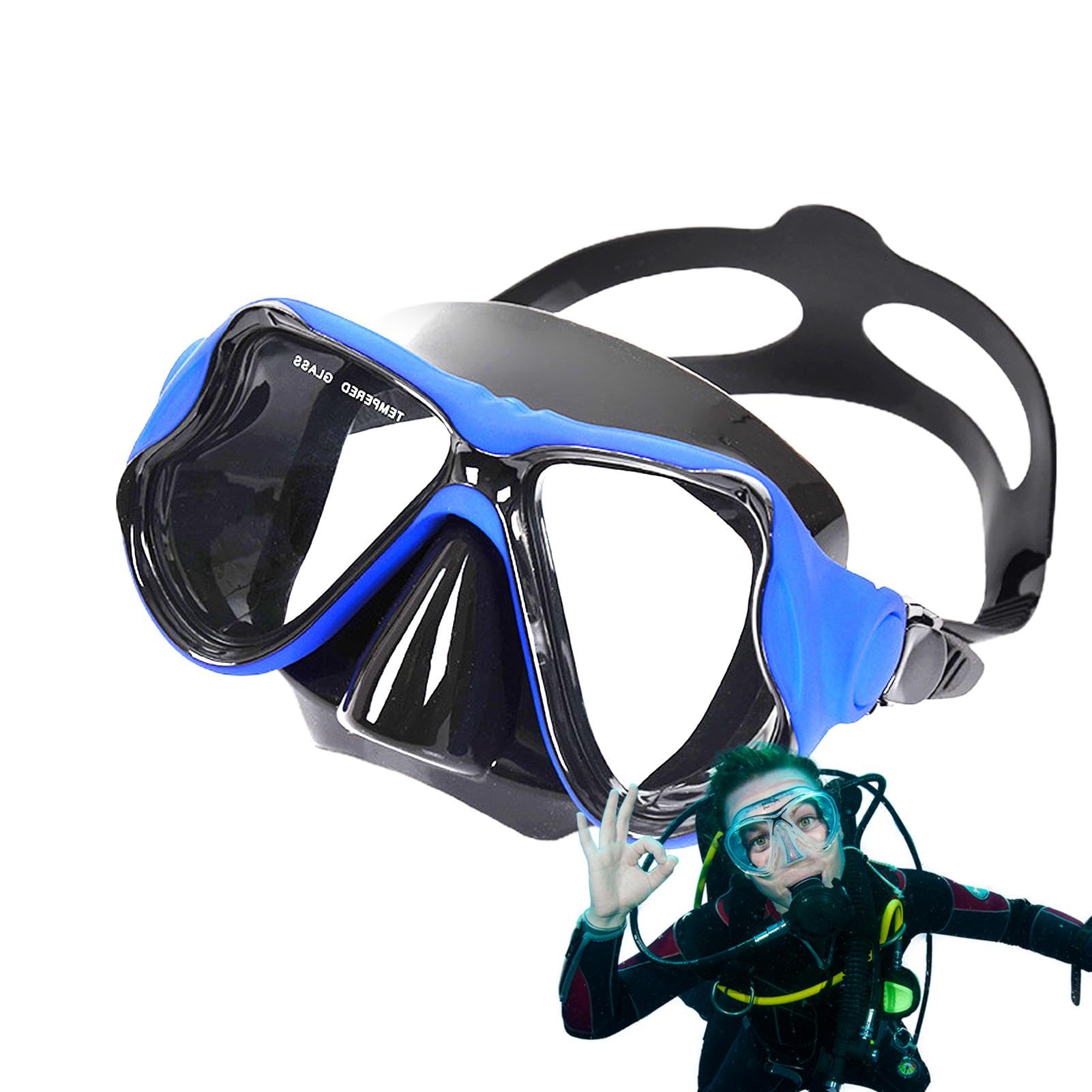 Rurunklee Adult Swimming Goggles With Nose Cover, Anti-Fog Swimming Goggles, 180° Clear Vision | Diving Masks, Water Pool Goggles