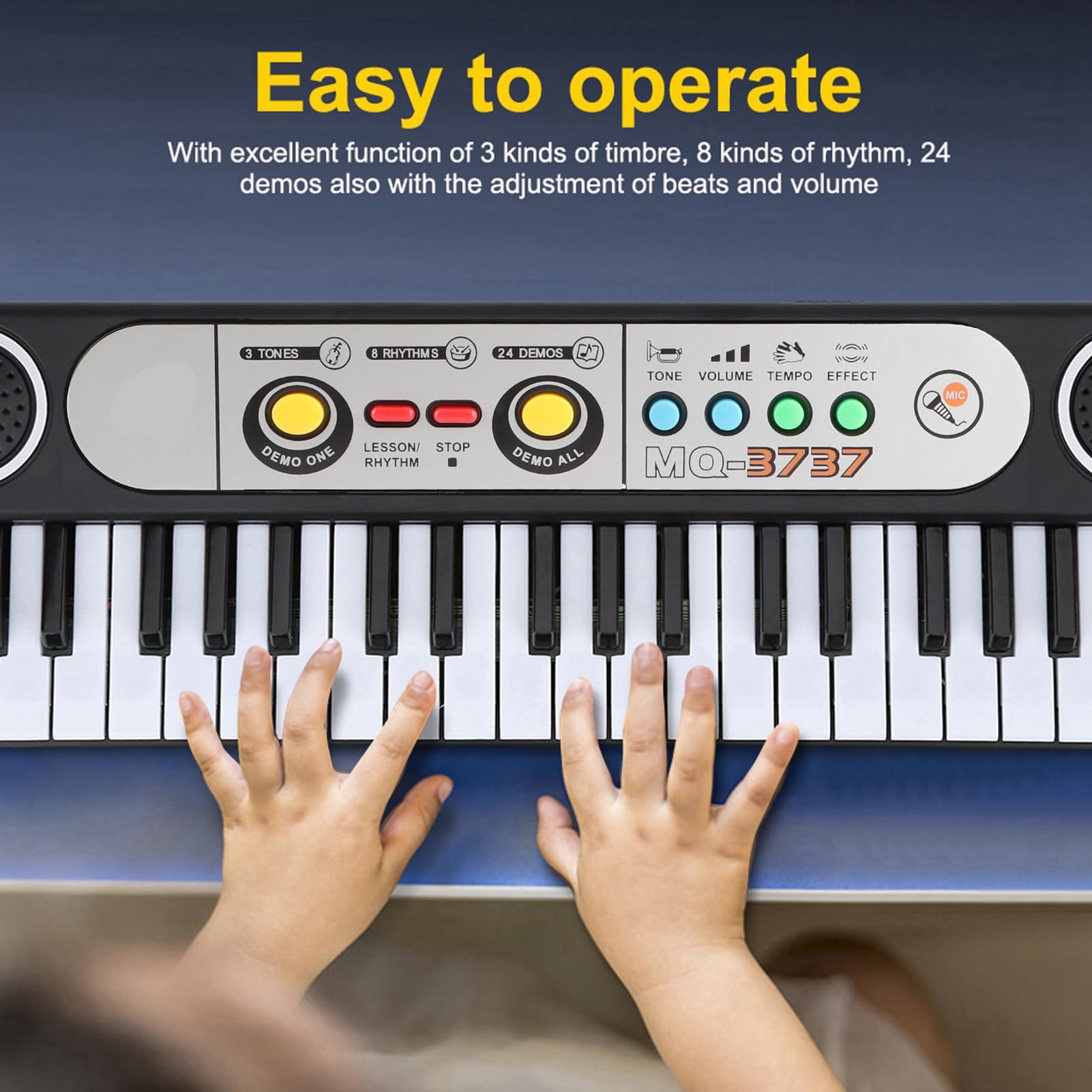 Amazon.co.jp: FLEXMAN 初心者向けピアノキーボード ミニマイク付き 37