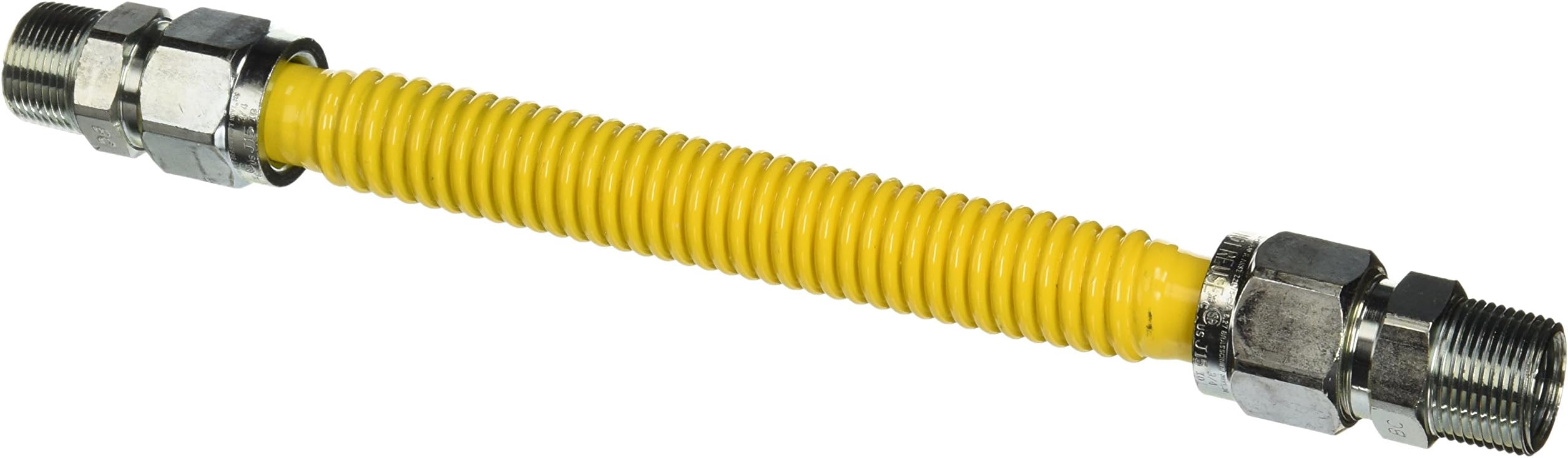 BrassCraftCSSB11-12 ProCoat 3/4" MIP x 3/4" MIP x 12" Stainless Steel Gas Connector 3/4" I.D. (290,900 BTU)