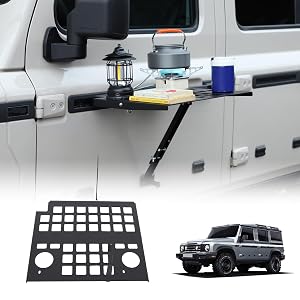 Car Door Cargo Storage Rack Shelf Compatible with INEOS Grenadier 2020-2024 Left Right Front Door Multifunctional Table Organizer