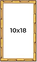 Vista 18 de Poster Palooza Marco de fotos de madera tradicional dorado antiguo de 10 x 18 pulgadas con plexiglás acrílico UV, respaldo de tablero de espuma