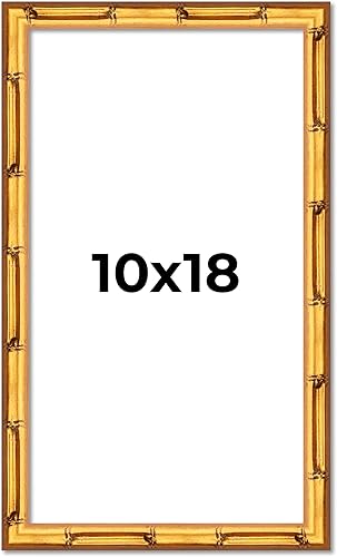 Miniatura 18 de Poster Palooza Marco de fotos de madera tradicional dorado antiguo de 10 x 18 pulgadas con plexiglás acrílico UV, respaldo de tablero de espuma