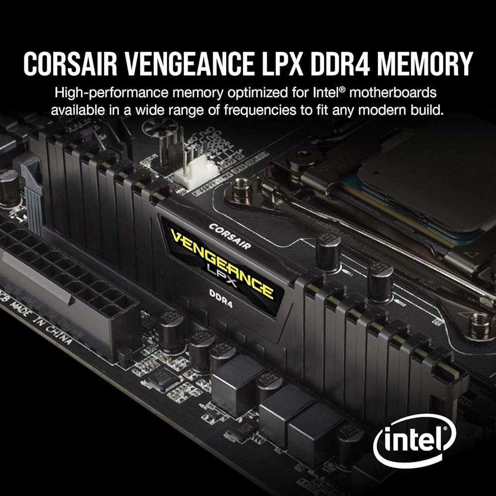 Corsair Vengeance LPX, 64GB (2 x 32GB) DDR4-3200MHz CL16 Desktop Memory thumbnail 2