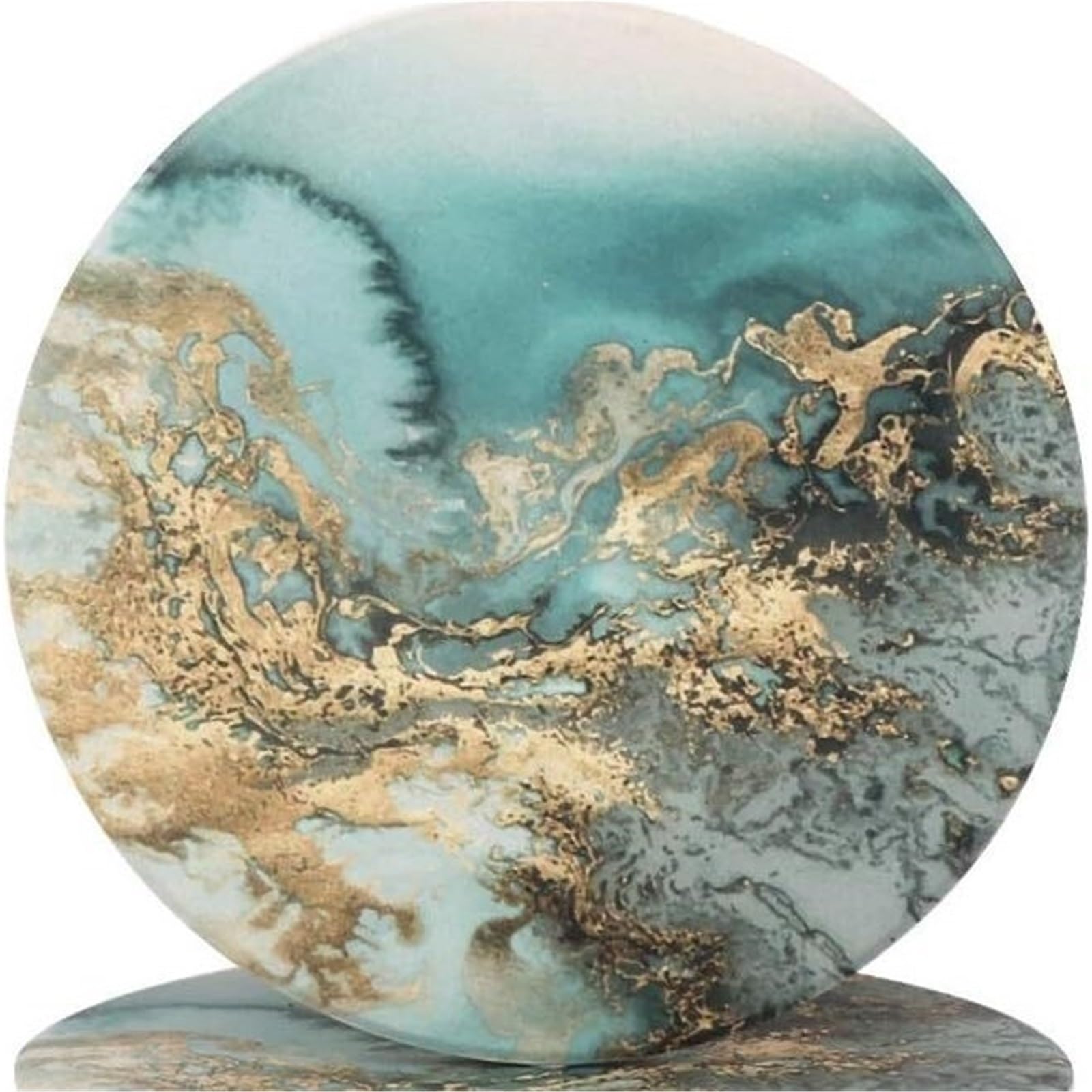 Beach Star Shell Ceramic Coaster Absorbent Heat Resistant Dining Coffee Drink Mat Home for kitchen(Color2)
