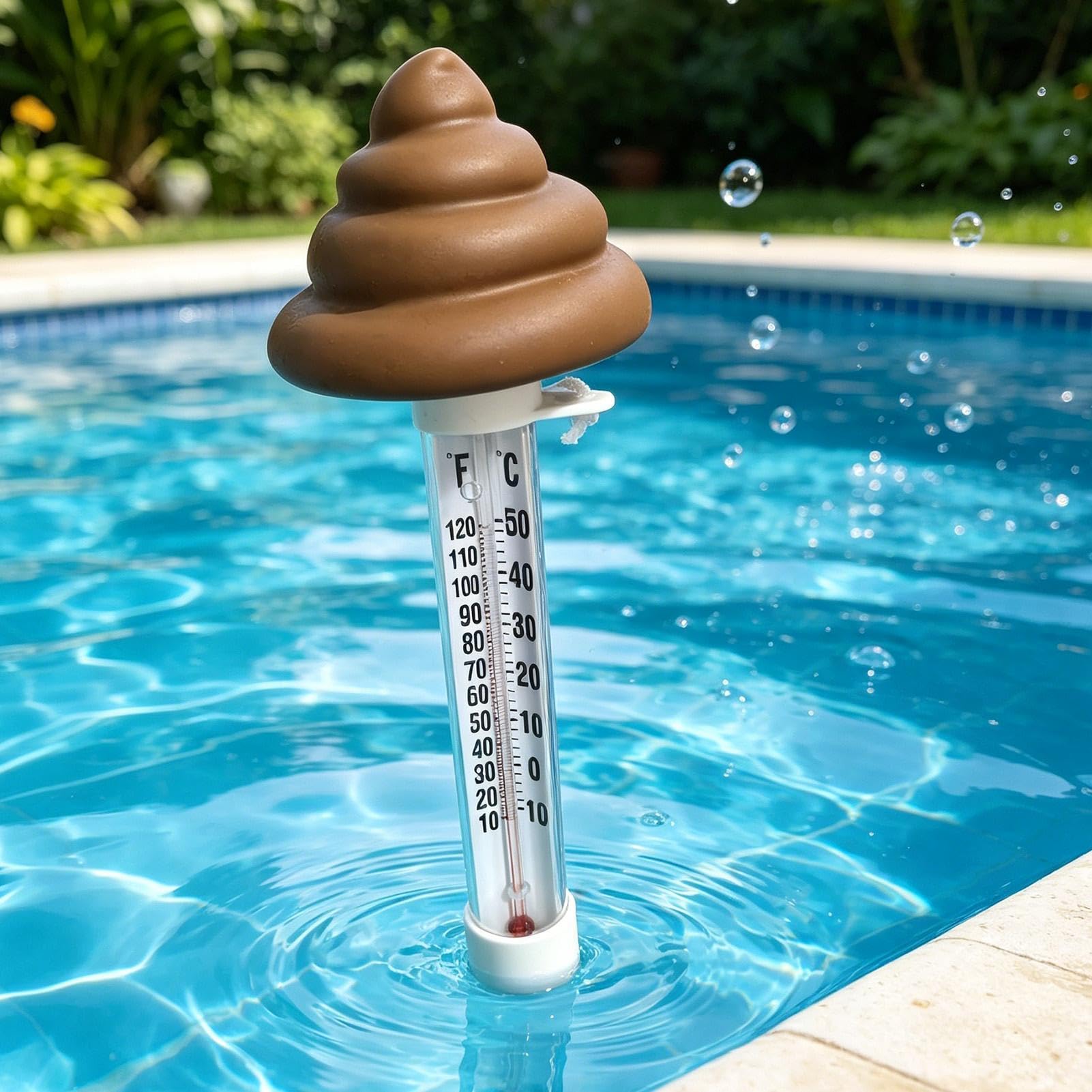 Pływający termometr do wody, podwójny kształt, zabawna | Zabawny czujnik temperatury wody do wanny z hydromasażem, stawu spa, basenu i łazienki