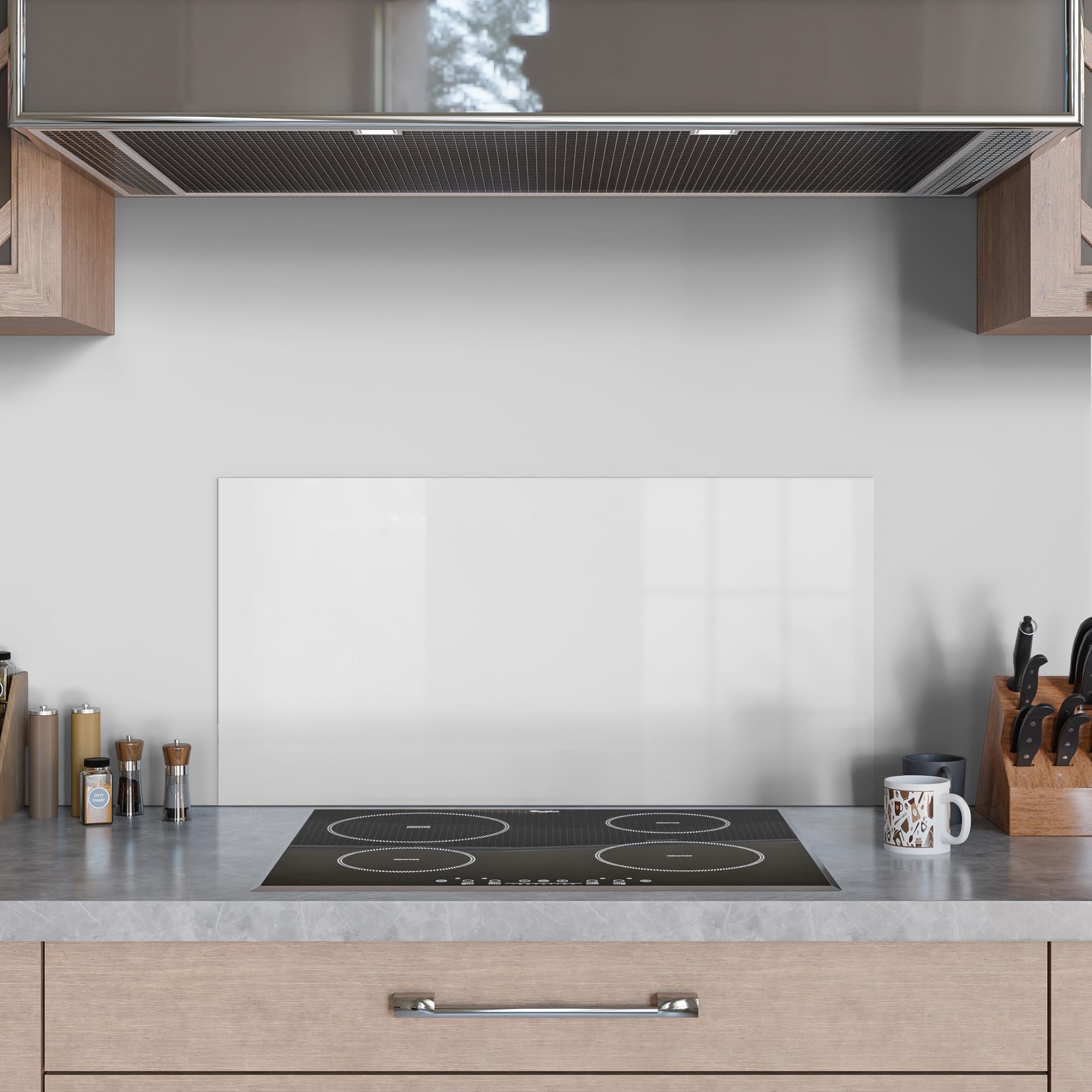 Magnolia-tak - Keuken achterwand glas met print