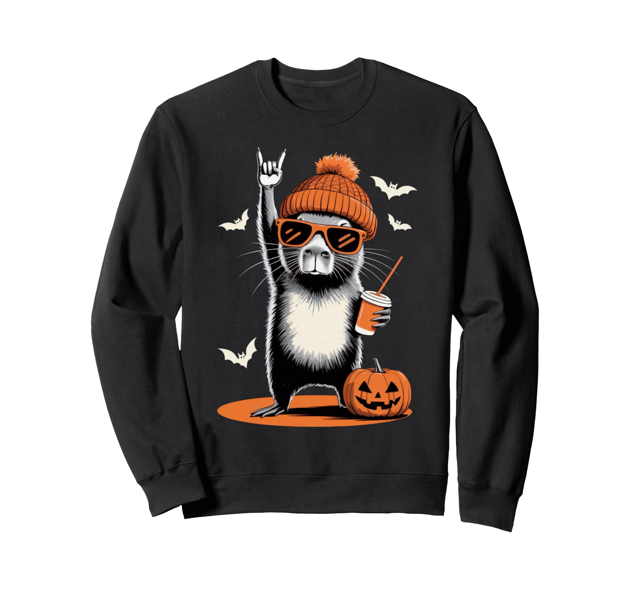 Cooles Capybara Halloween Kostüm Herren Damen Kinder Niedlich Capybara Sweatshirt