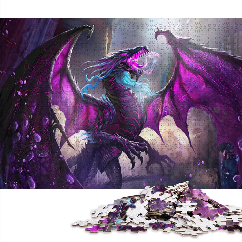 Brave Dragon Puzzle Für Erwachsene – 1000 Teile, 75x50 Cm, Mit Poster, Aus Stabilem Karton