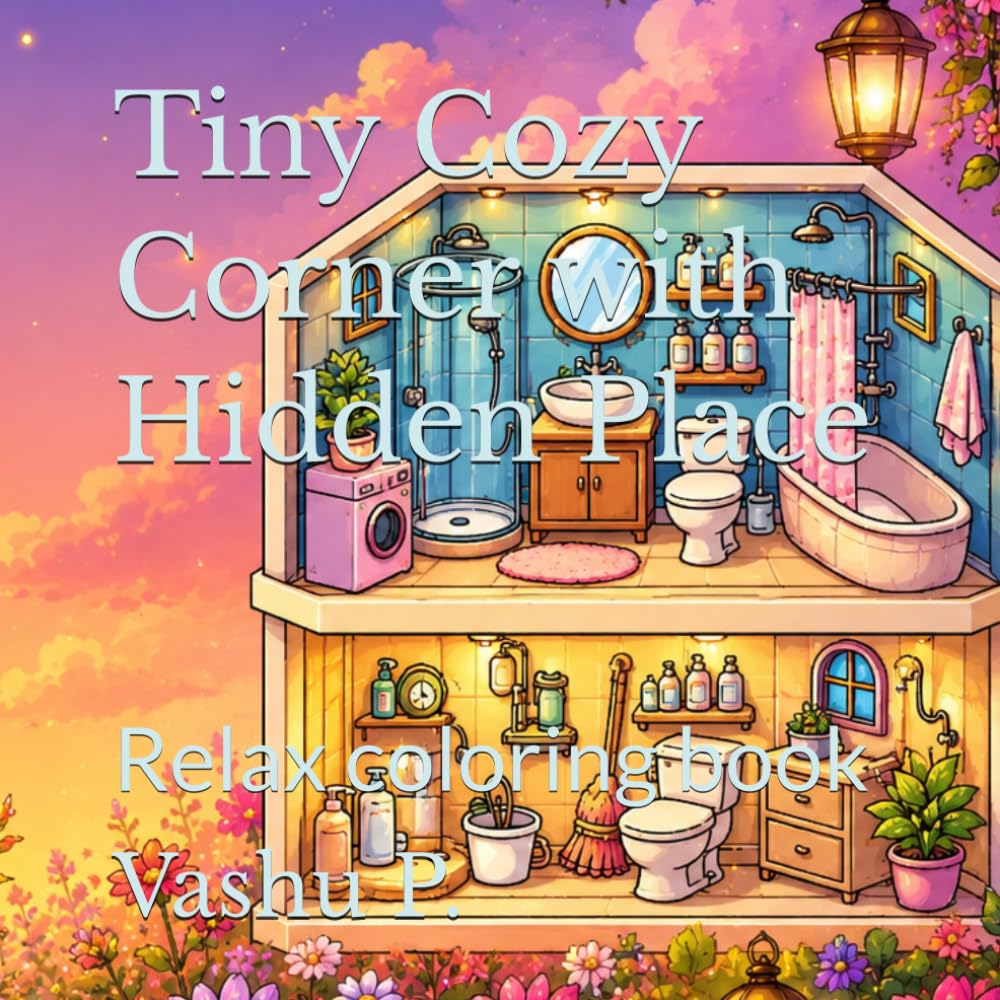 Tiny Cozy Corner with Hidden Place: Relax coloring book