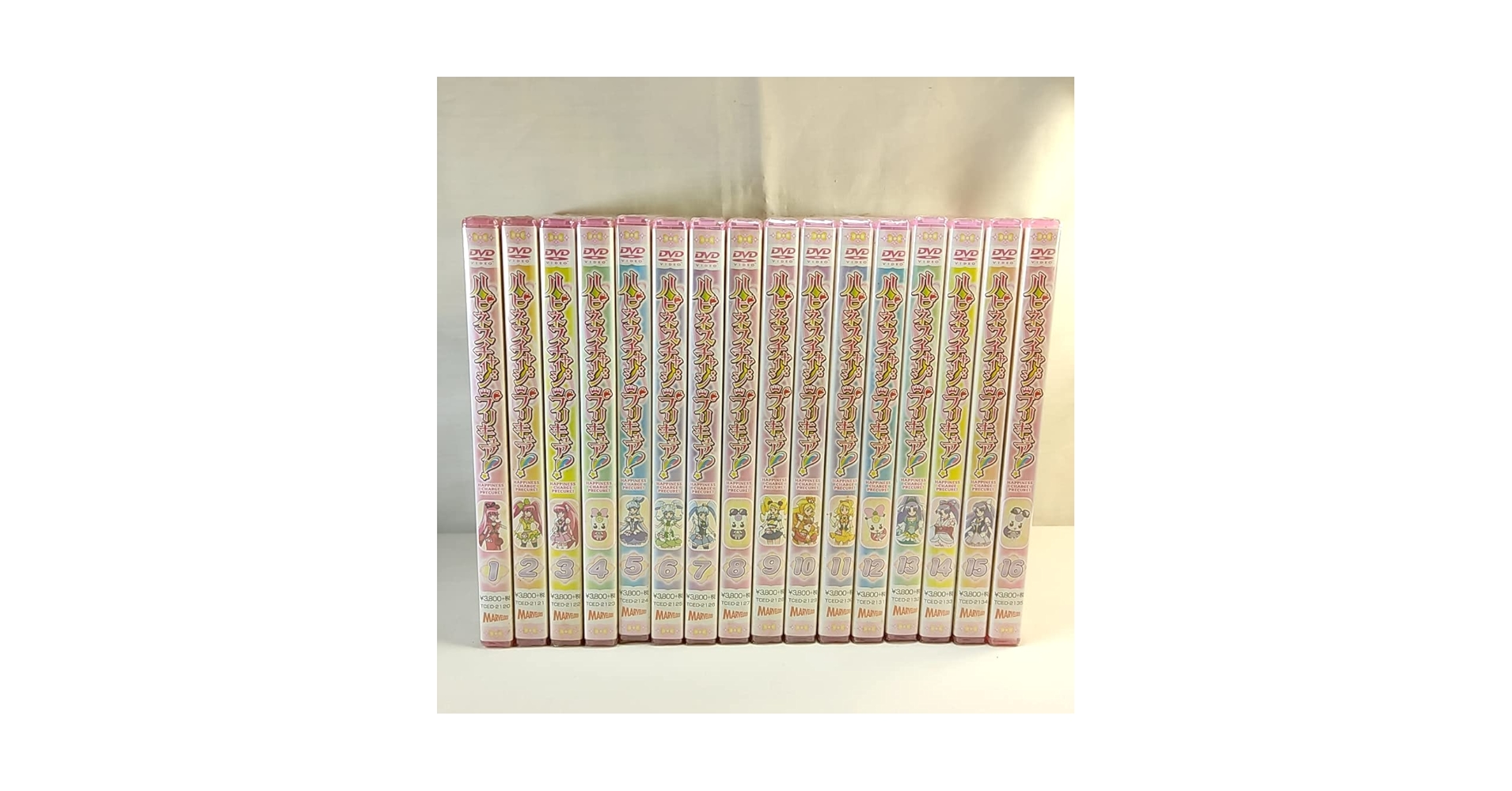 ハピネスチャージプリキュア　初回限定版　DVD　全16巻セット　セル版 ハピネスチャージプリキュア 初回限定版 DVD 全16巻セット セル