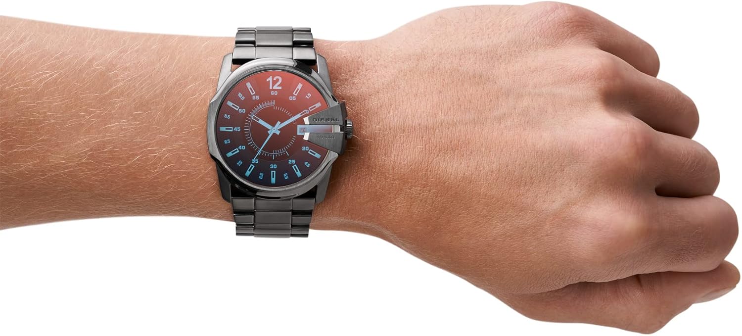 Diesel Men's Master Chief with Stainless Steel Bracelet or Leather Band Watch - Image 5