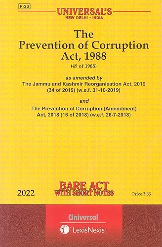The Prevention of Corruption Act, 1988 [2022e] [Paperback] Lexis