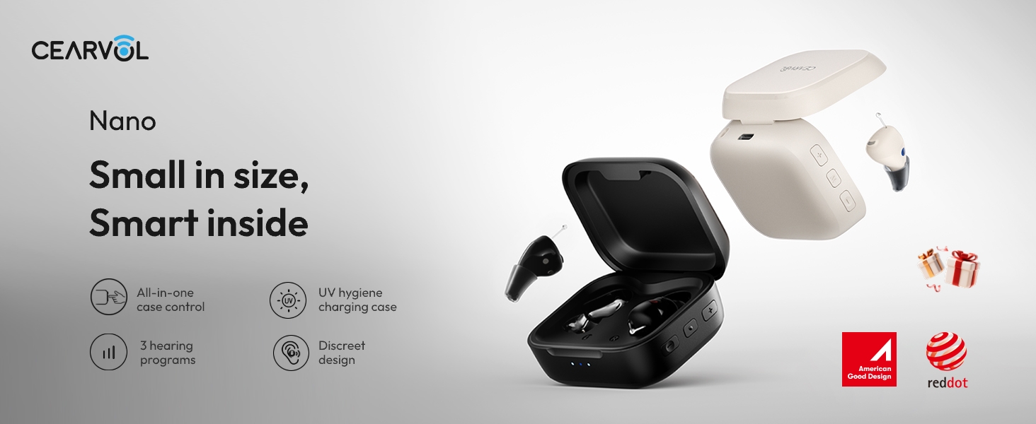 Amazon.com: Cearvol Nano OTC Hearing Aids for Seniors, Case