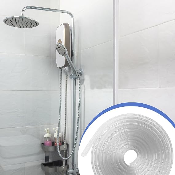 16.4 Ft Silicone Edge Trim, Clear U Channel Rubber Flexible Edge Protector for Shelf, Car Door, Cabinet, Sheet Metal, Suitable for 0.59'' (15 mm), Adhesive Free