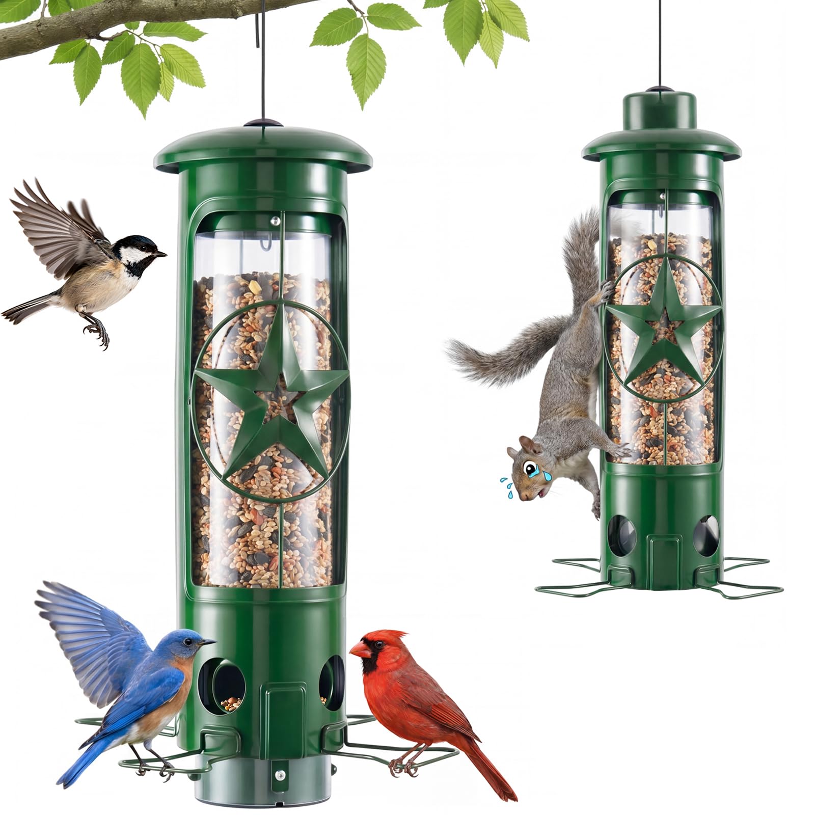 ZZOOMM Gravity Squirrel Proof Bird Feeder