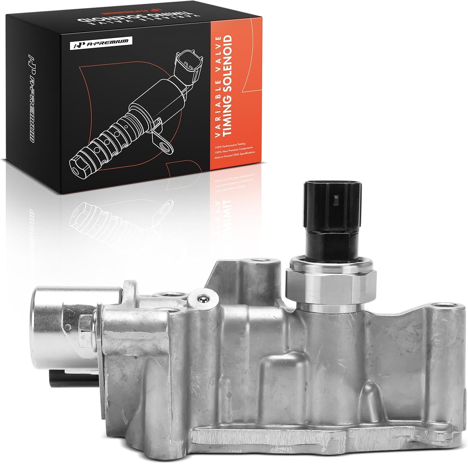 A-Premium Engine Variable Valve Timing (VVT) Solenoid Compatible with Honda Civic 2006 2007 2008 2009 2010 2011, L4 1.8L, Spool Valve Assembly, Replace# 15810-RNA-A01, 15810RNAA01