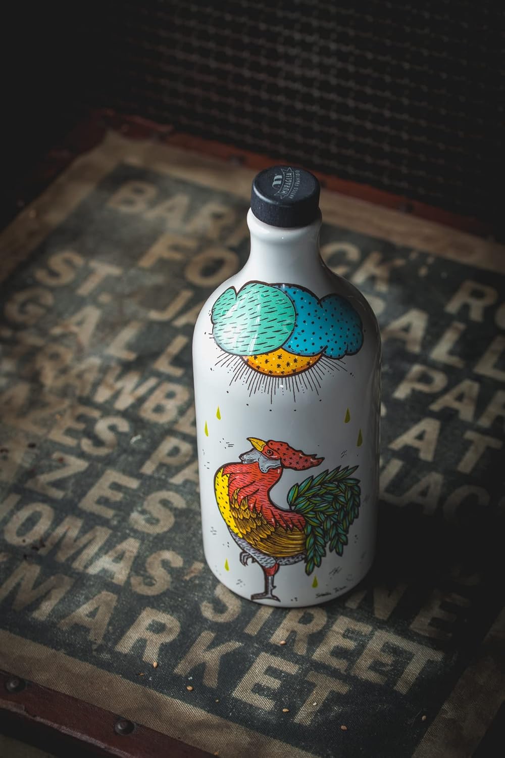 Antico Frantoio Muraglia | Premium Italian Extra Virgin Olive Oil | First Cold Pressed | Gourmet EVOO | Rooster Collectible Handmade Ceramic Bottle | 16.9 Fl.oz (500 ml) - Image 6