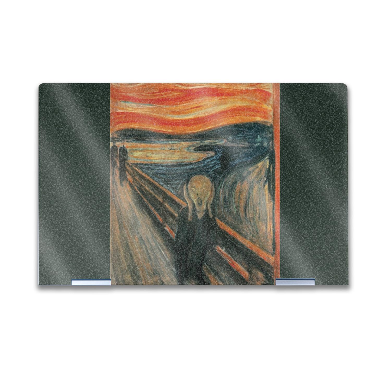 Glossy Glitter Laptop Skin Compatible with HP Envy x360 14” (2023) - The Scream - Premium 3M Vinyl Protective Wrap Decal Cover - Easy to Apply | Crafted in The USA by MightySkins