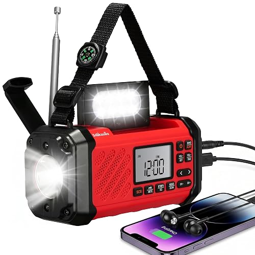 Snokauwa 10000mAh Emergency Weather Radio Hand product photo (Emergency Radios) — ScooterReviewPro review