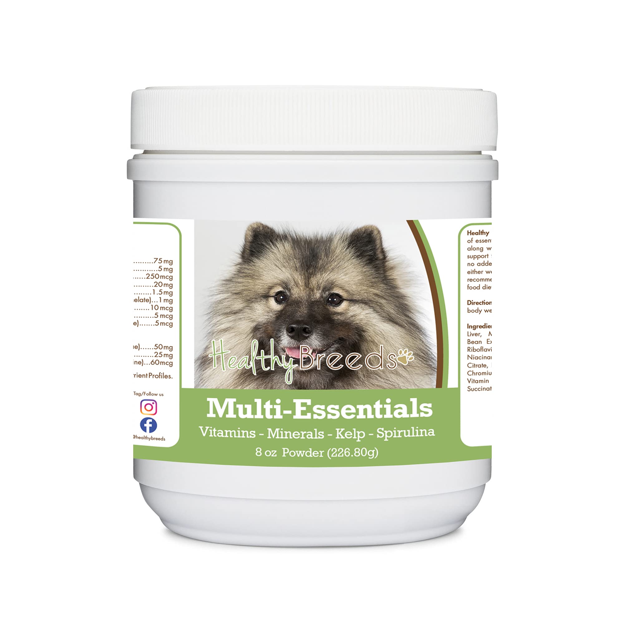 Healthy Breeds Keeshonden Multi-Essentials Powder for Dogs 8 oz