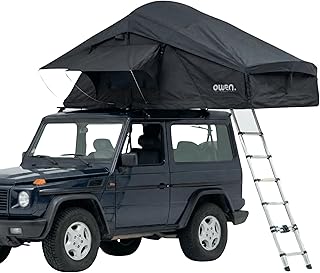 Owen® Two+ Dachzelt | Verfügbar mit Vorzelt-Option | Wählbare Farben | Geräumiges, Komfortables Autodachzelt | Ideal für Auto-Camping | Vielseitiges Campingzubehör