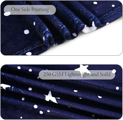 Miniatura 4 de RosieLily Mantas ligeras de estrellas, regalos con estampado de constelación, franela suave y acogedora felpa celestial del zodiaco astrología,