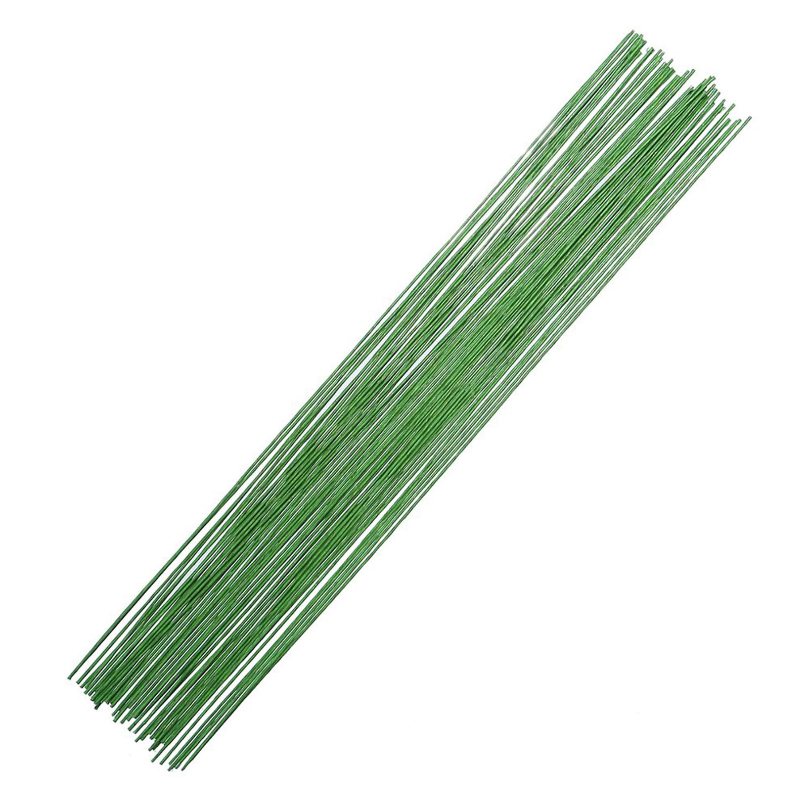 100 sztuk drut, 0,5 mm x 40 m, wiążący, zielony, elastyczny do wiosłowania, florystyczny, wieniec