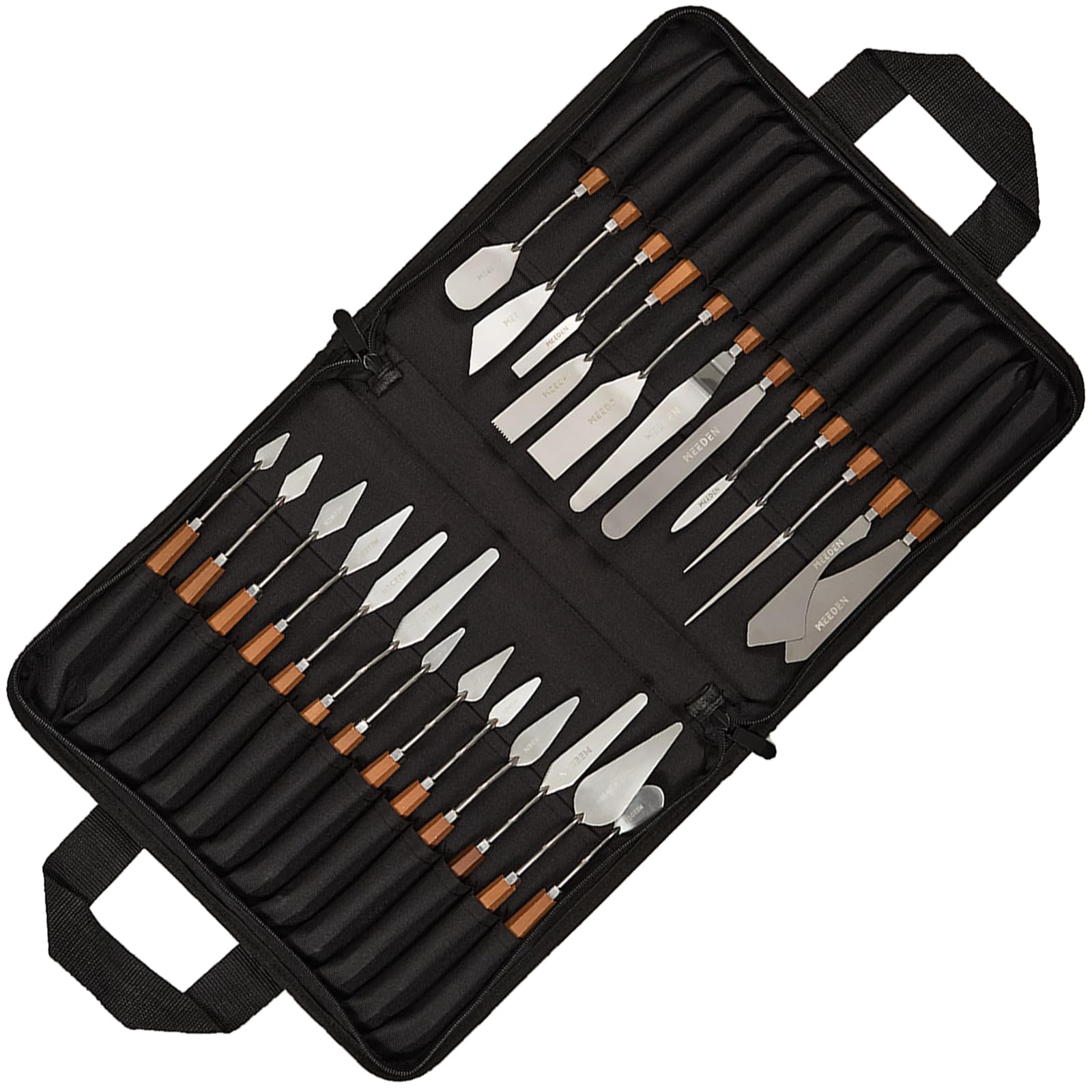 MEEDEN Artist Painting Knife Set: 25Pcs Assorted Stainless Steel Palette Knives with Wooden Handle - Art Supplies for Adults, Beginners, Students, Professional Artists — image 1