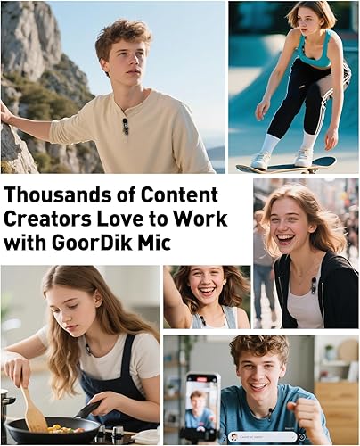 Miniatura 8 de Micrófono Lavalier USB C Inalámbrico Mini Micrófono para Teléfono/Tableta/PC Android Tipo C Grabación de Video Micrófonos de Clip con Clip Giratorio