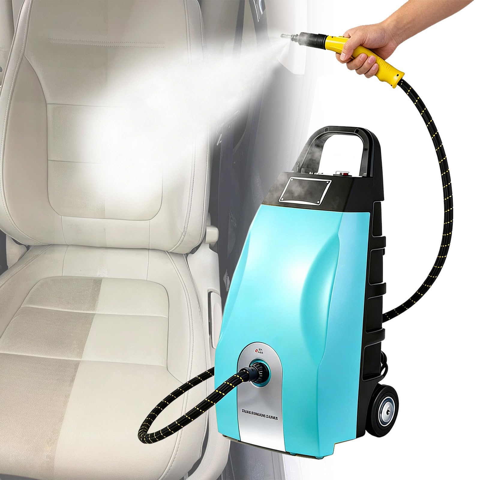 AETEREOS 3.5LSteam Cleaner, Multipurpose Powerful Steamer,3000W,6 Accessories Blue