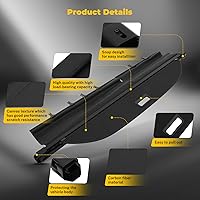 Vista 4 de OCPTY Cubierta de carga trasera para maletero 2013-2018 compatible con Toyota RAV4 2.5L Tonneau cubierta de seguridad