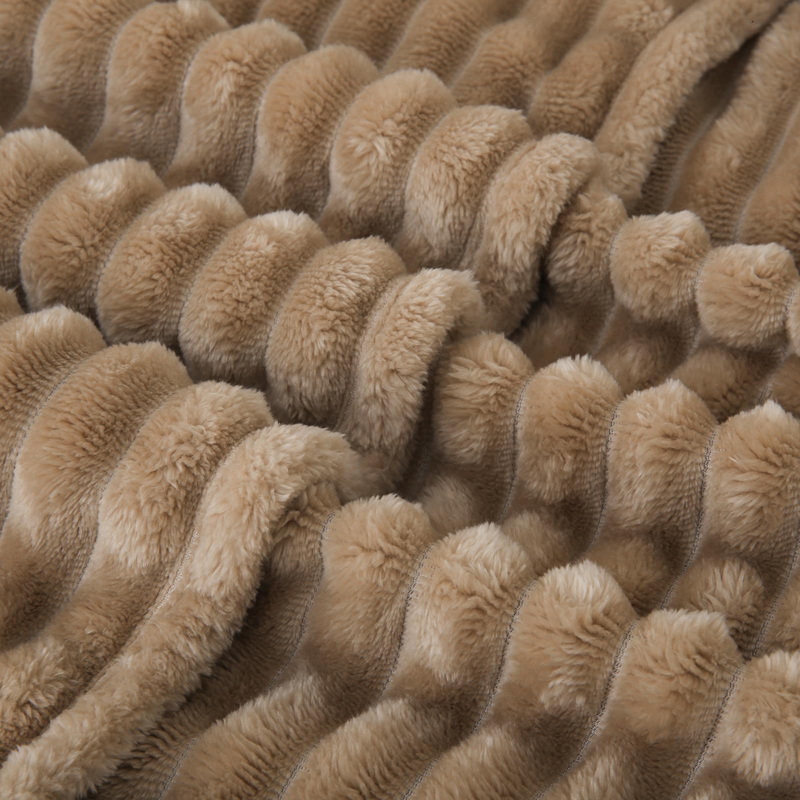 HaOK Überwurfdecke 127x152 Cm – Superweich, Warm, Fleece, Mikrofaser, In Ankerbraun