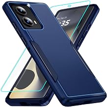 for Motorola Edge 2024 case with Screen Protection Heavy Duty Protective Shockproof and Scratch Proof Cell Phone case for Moto Edge 2024-Blue