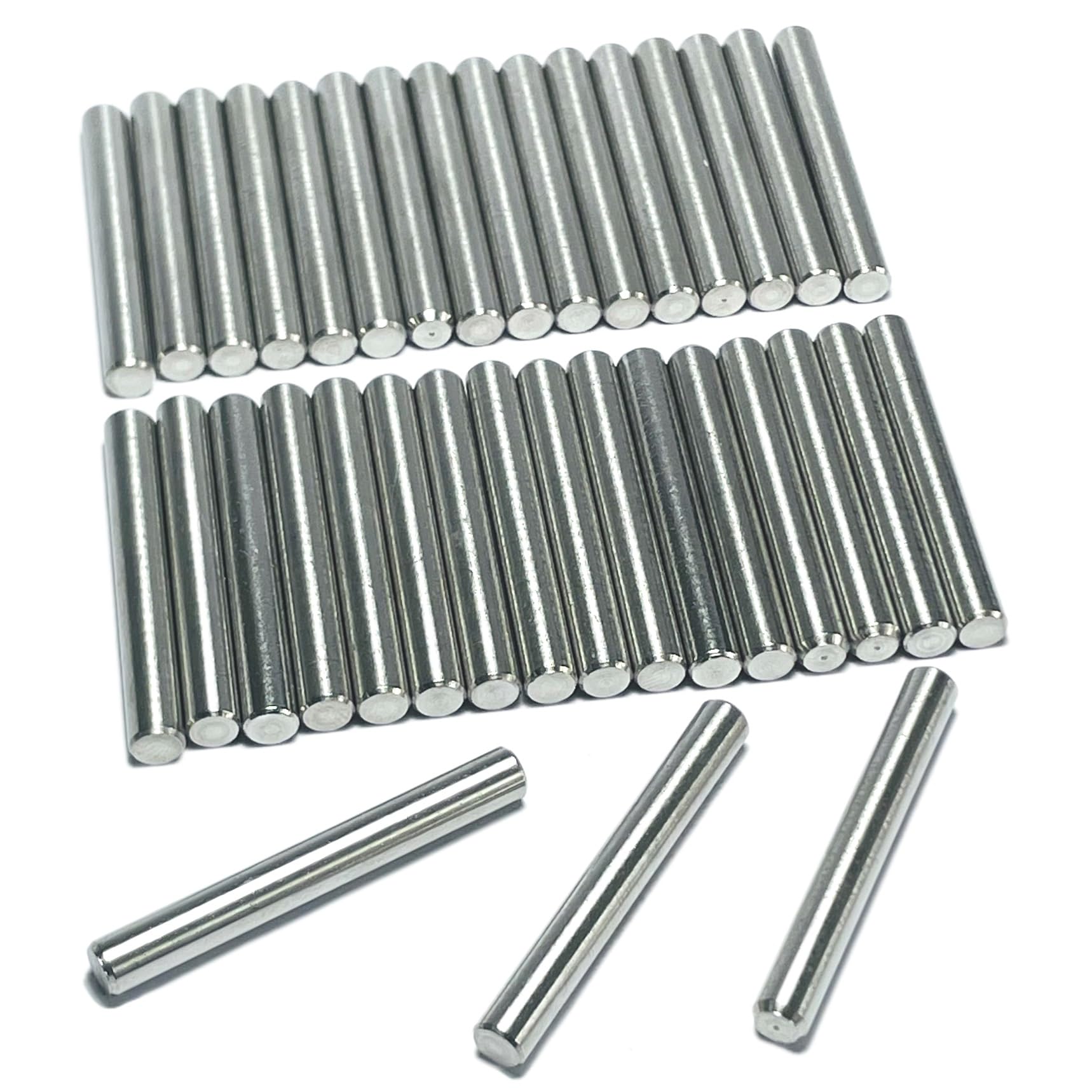35 perni di tassello in metallo da 5 mm x 40 mm, M5 5 mm, per mensole, mensole di supporto, asta in metallo da 5 mm x 40 mm. Pioli in acciaio inox 304 per letto a castello