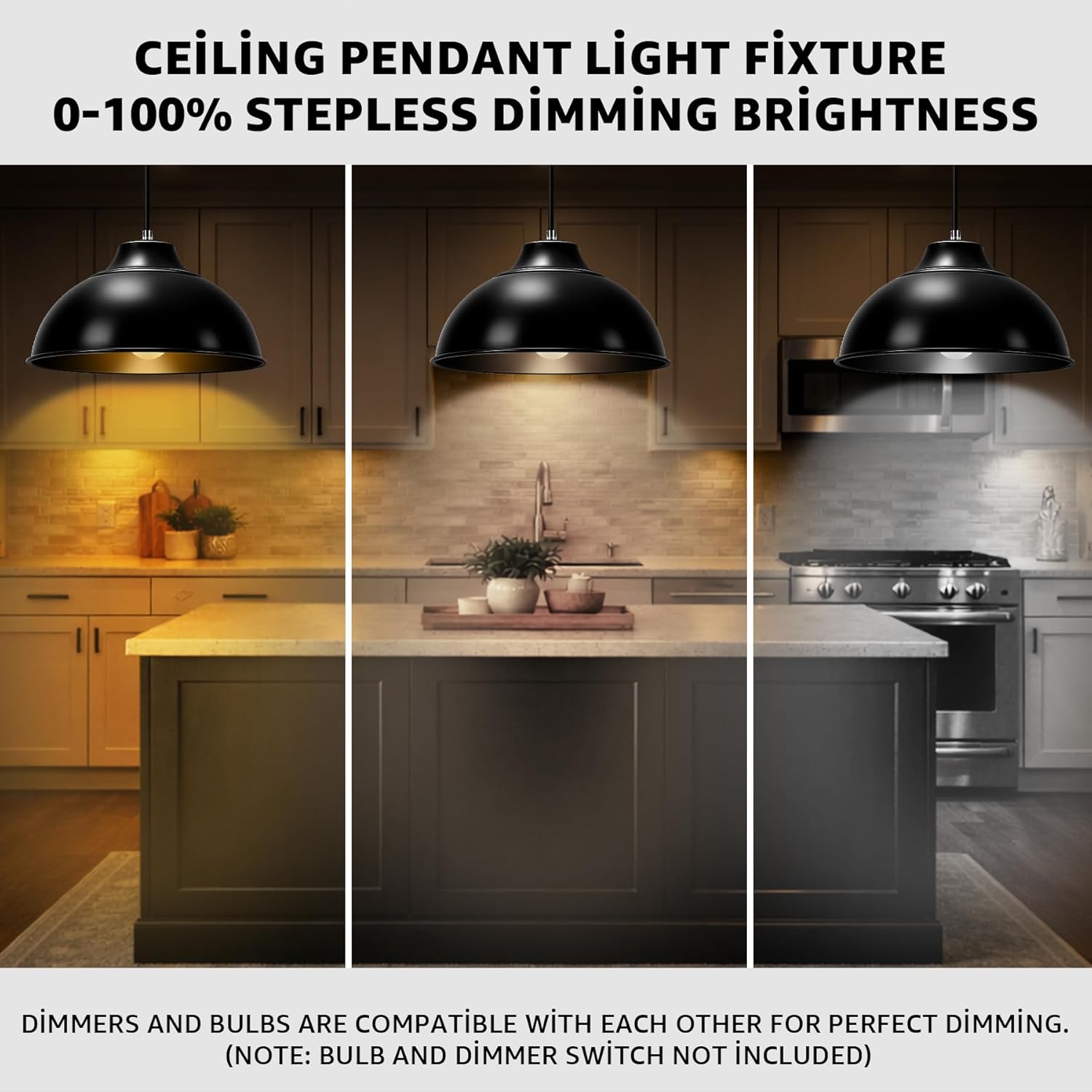 Black Pendant Lights Kitchen Island,Hanging Pendant Light Fixtures,Kitchen Pendant Lighting Over Island