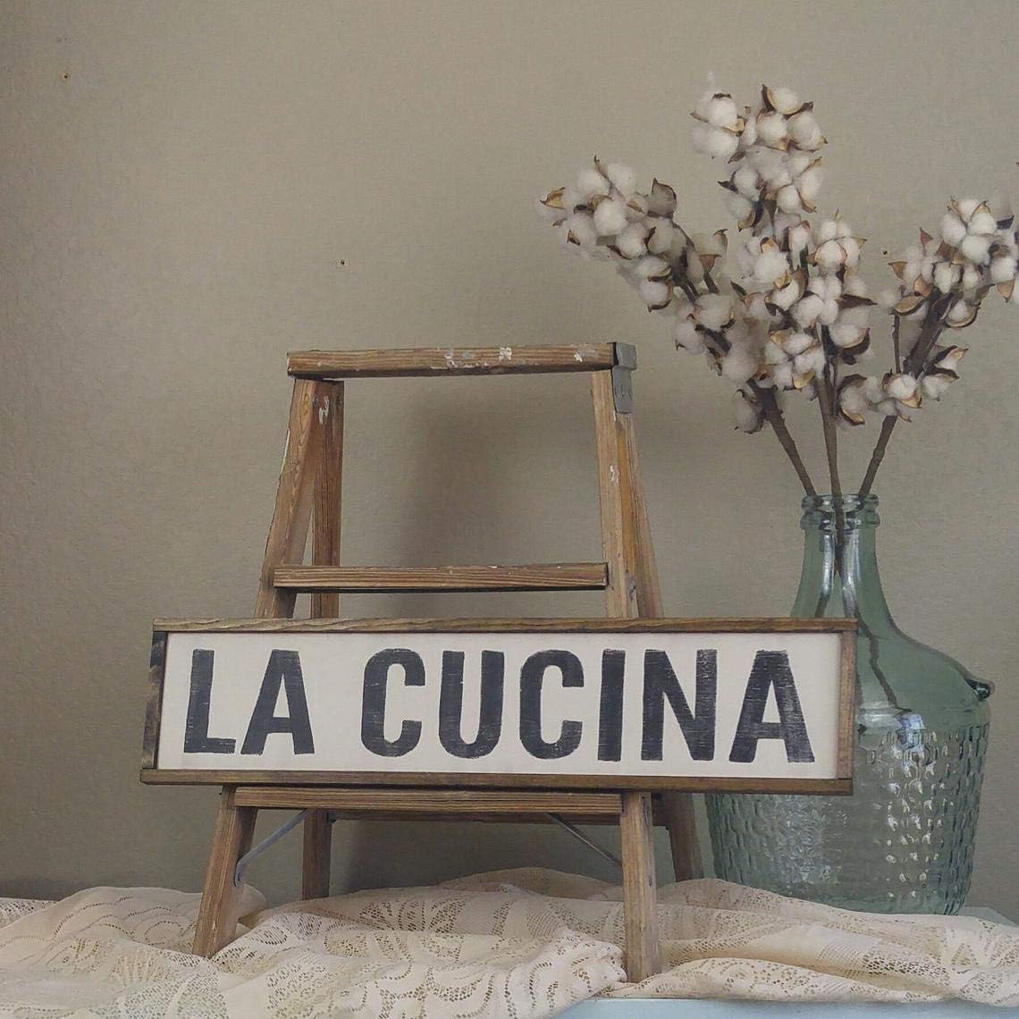 Tamengi La Cucina Sign, Italian Kitchen Sign, Rustic Decor, Wood La Cucina Sign, Custom Wood Sign, Kitchen Sign, Tuscan Kitchen Sign 6